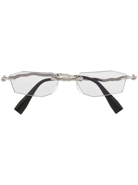Kuboraum H40 rectangle-frame sunglasses