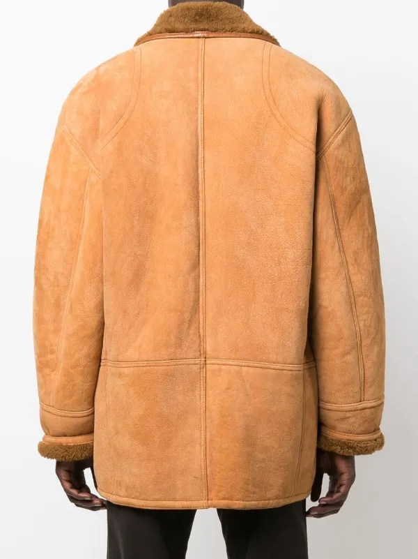 A.N.G.E.L.O. Vintage Cult 皮毛一体衬里皮质夹克（1980年代典藏款