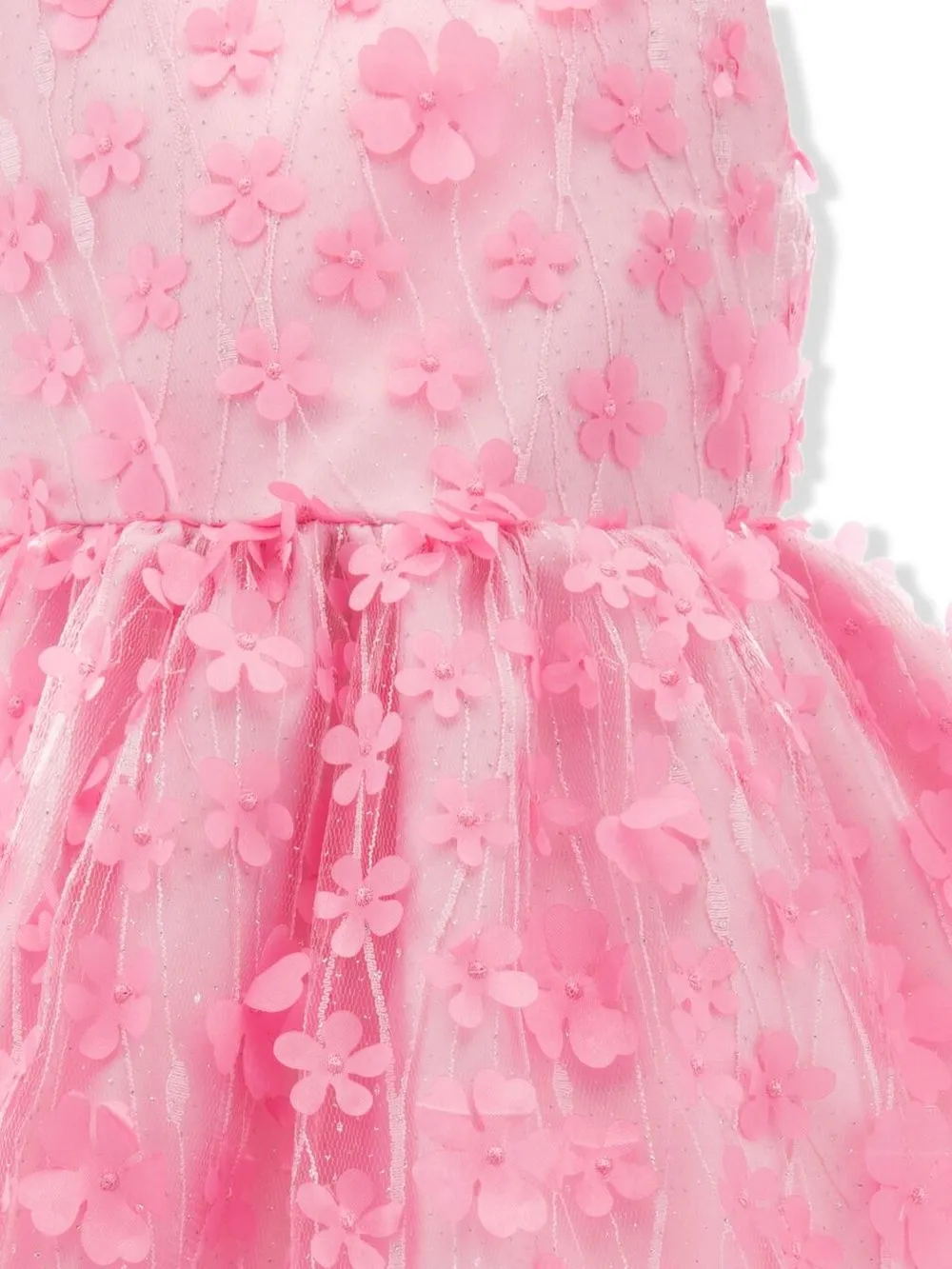  Tulleen Ravine Kleid Mit Blumenapplikation   Rosa 