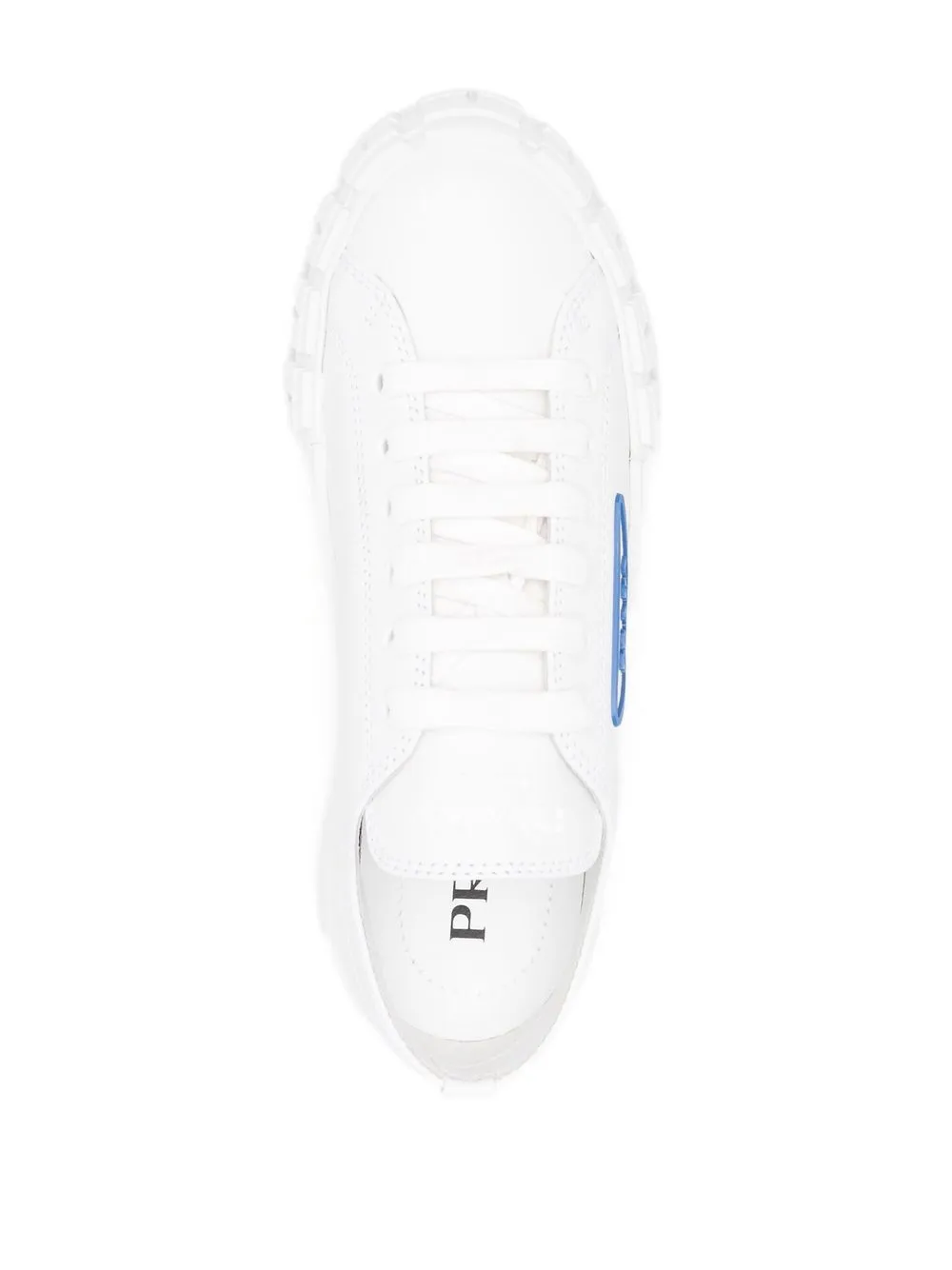 Prada Triangle Logo laceup Sneaker Farfetch