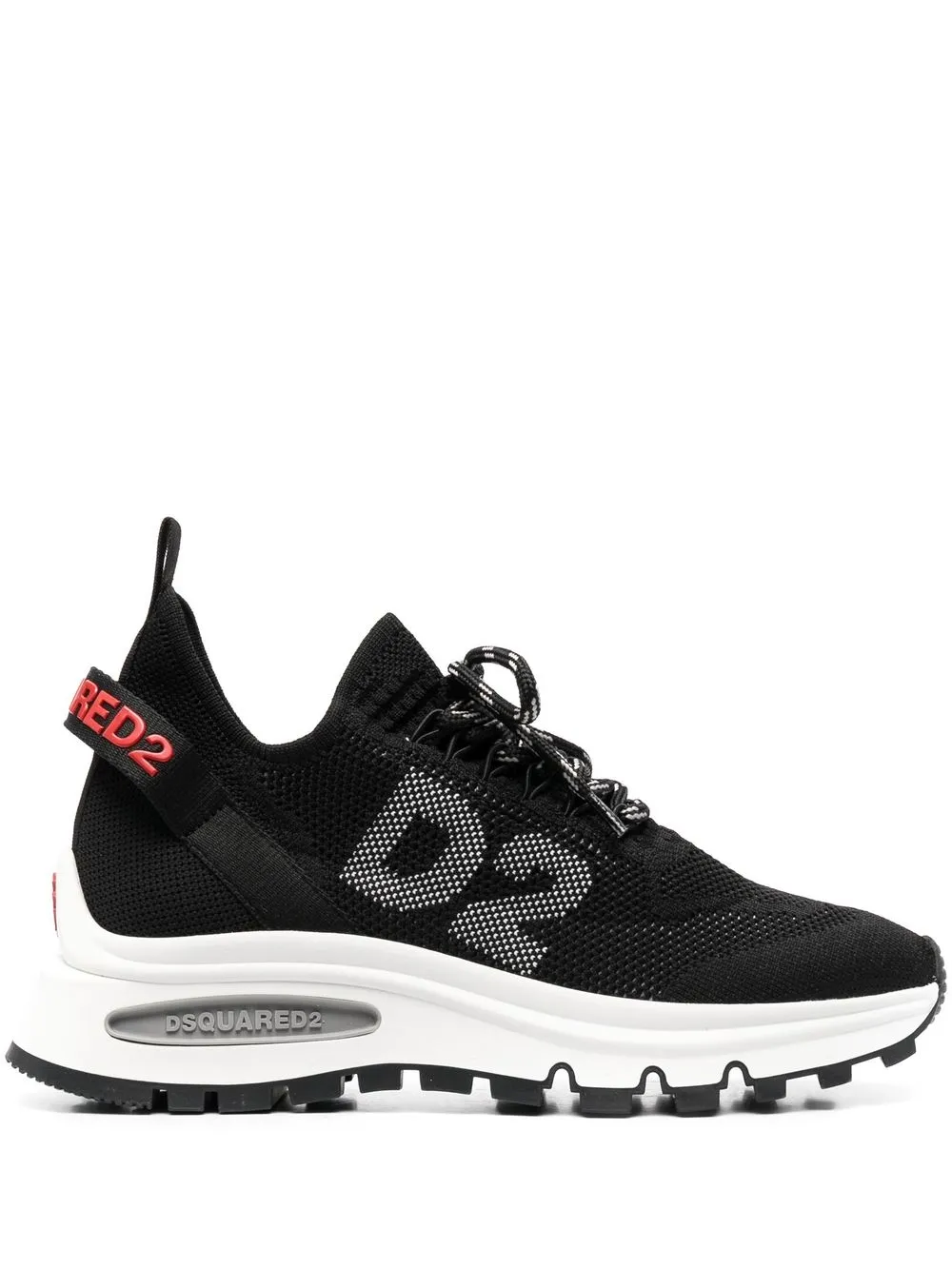 

Dsquared2 tenis bajos con aplique del logo - Negro
