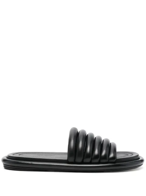 quilted leather sandals