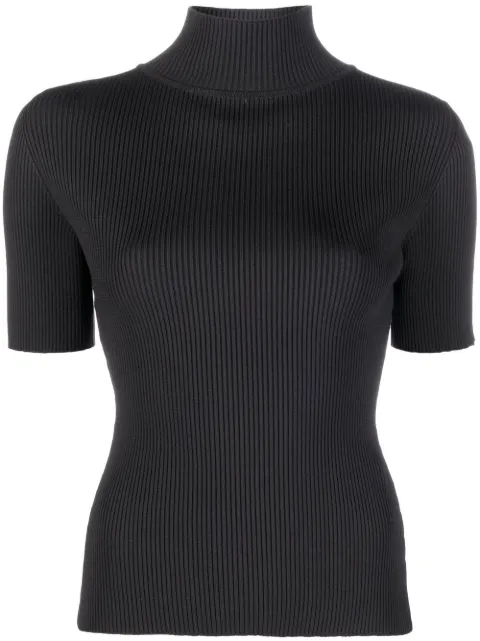 Off-White logo-trim ribbed T-shirt