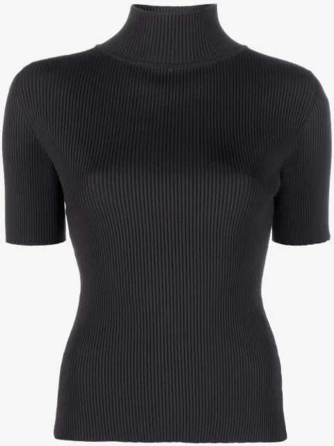 Off-White logo-trim ribbed T-shirt