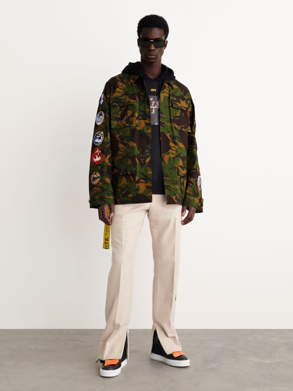 CAMOU PATCH JACKET in green | Off-White™ Official US