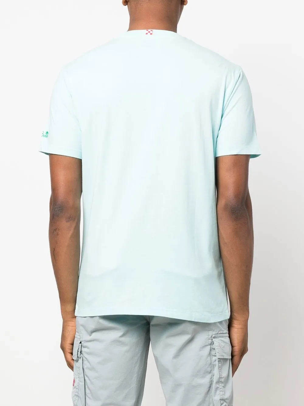 MC2 Saint Barth T-shirt met geborduurd logo Blauw