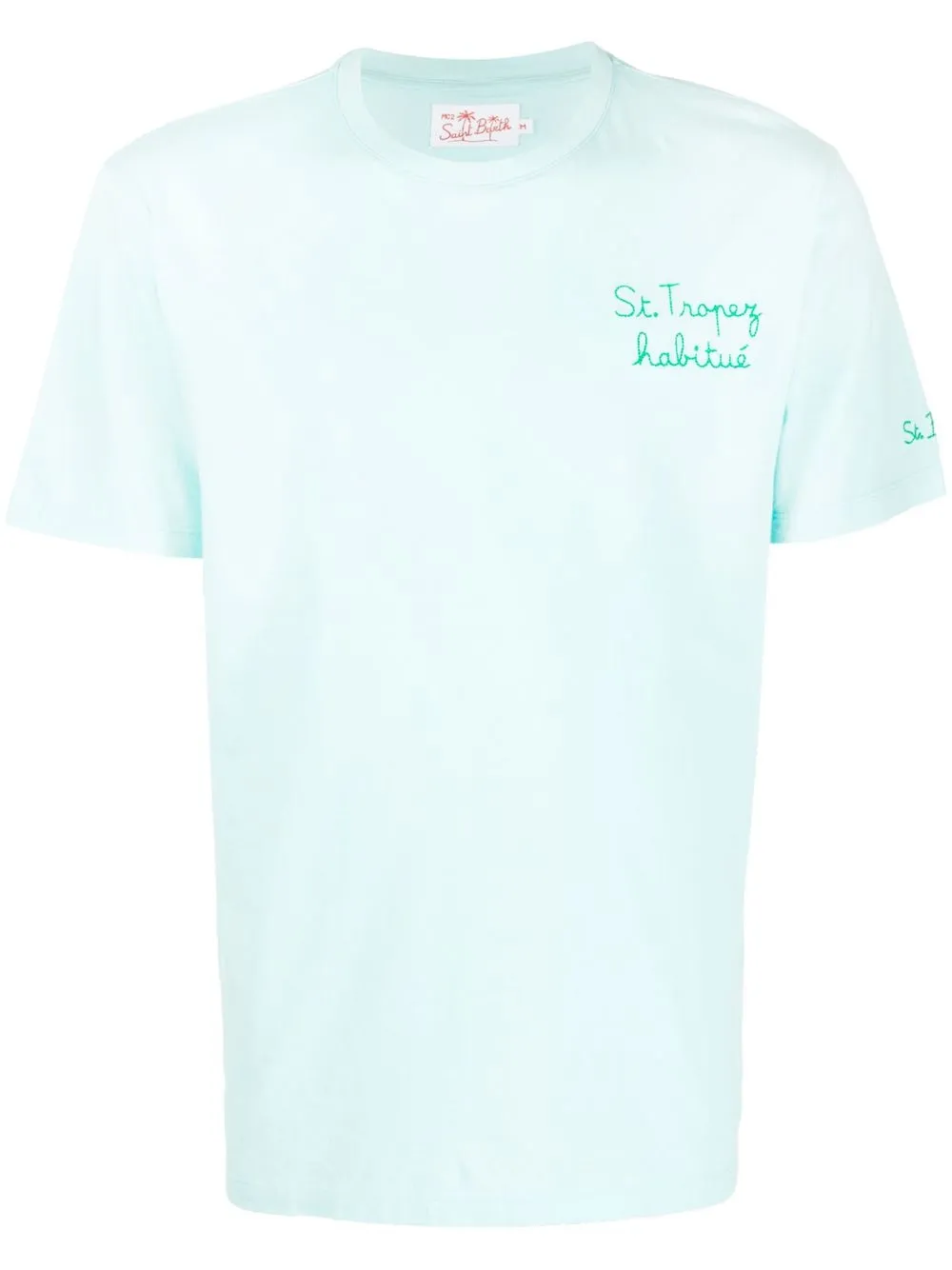 MC2 Saint Barth T-shirt met geborduurd logo Blauw