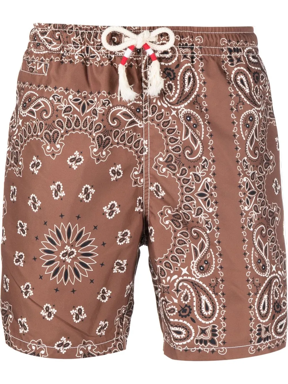 

MC2 Saint Barth all-over paisley-print swim shorts - Brown