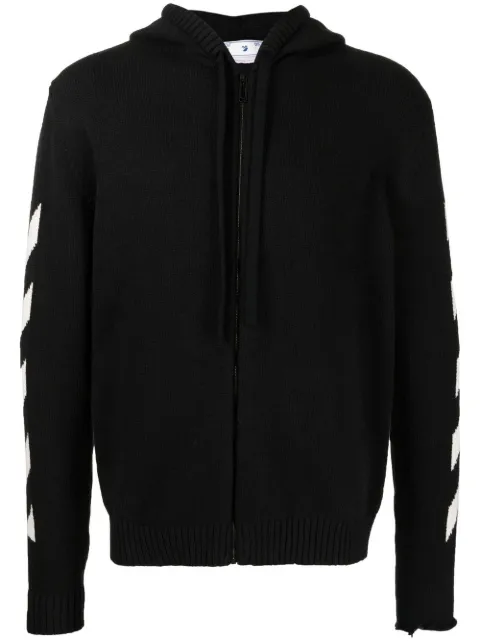 Off-White Diag-stripe print hoodie