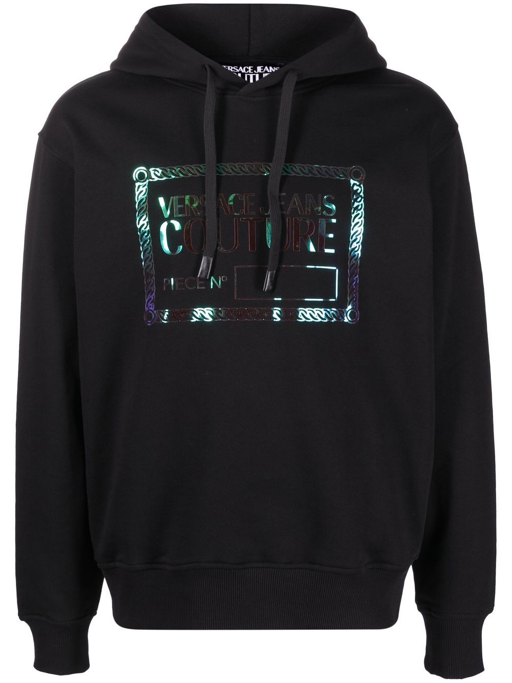 Versace Jeans Couture logo-print hoodie - Black