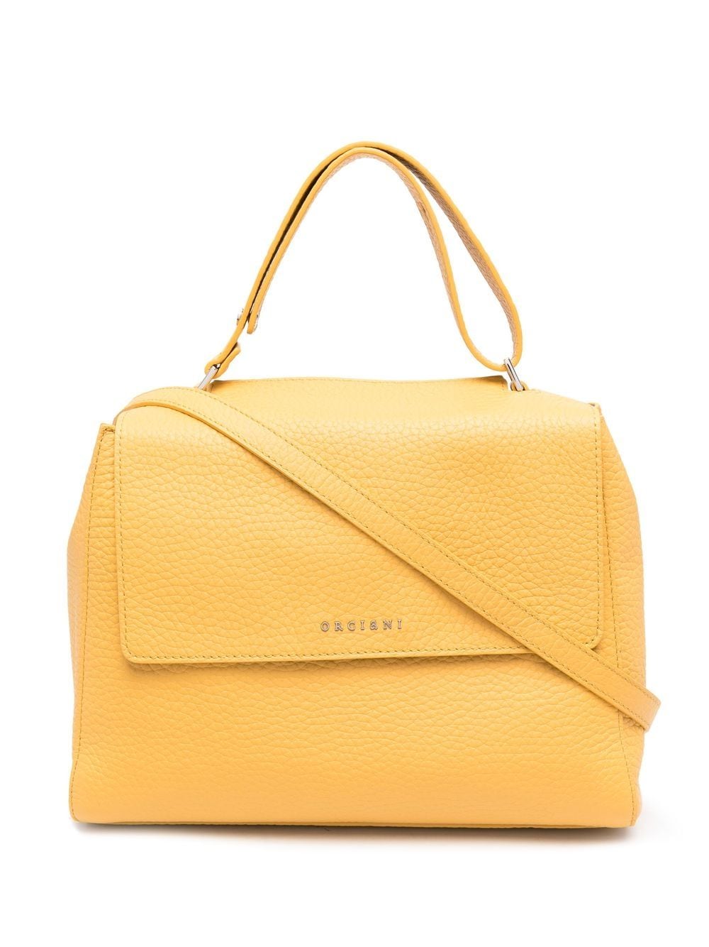 

Orciani pebbled leather tote bag - Yellow