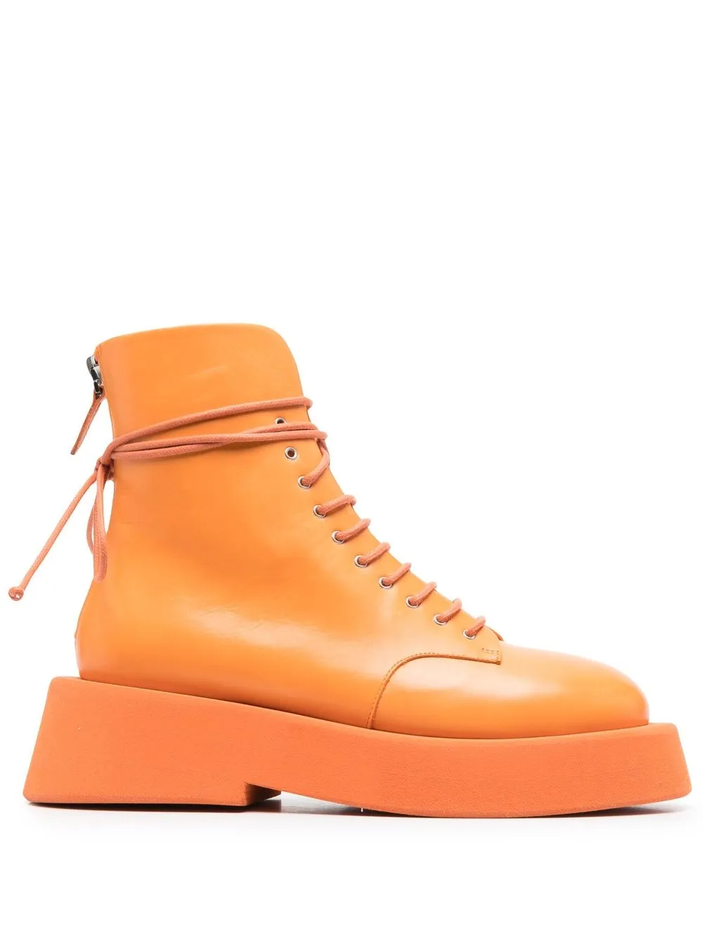 

Marsèll botines con agujetas y tacón de 55mm - Naranja