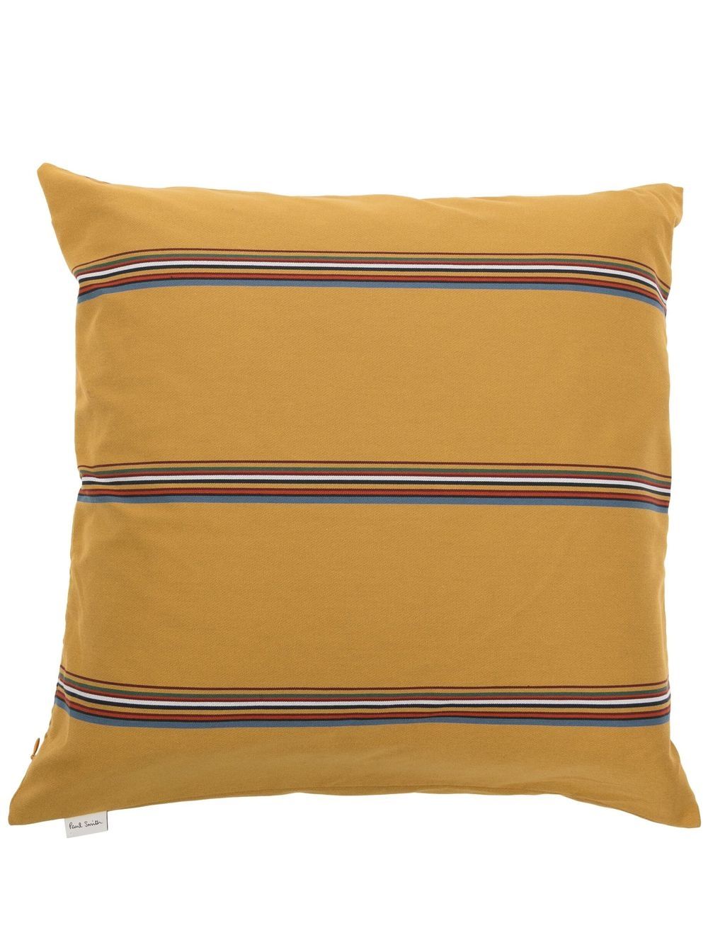Paul Smith Signature Stripe Cushion In Yellow