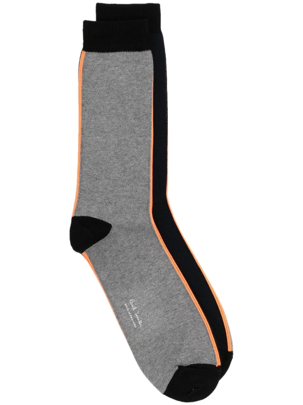 

Paul Smith Neon Stripe cotton-blend socks - Grey
