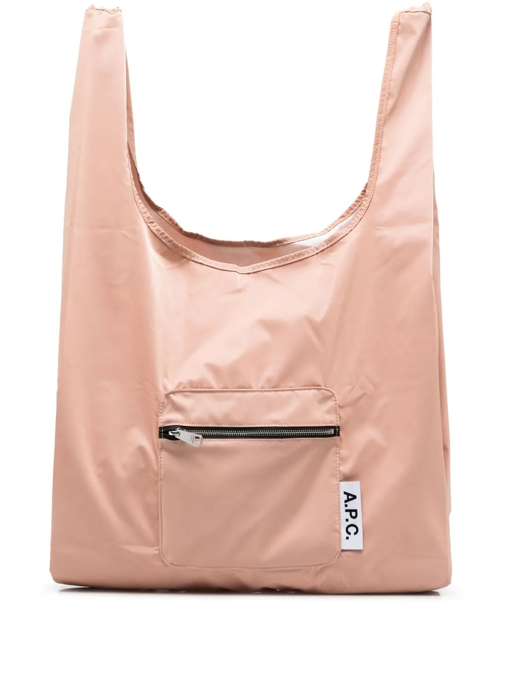 

A.P.C. tote con parche del logo - Rosado