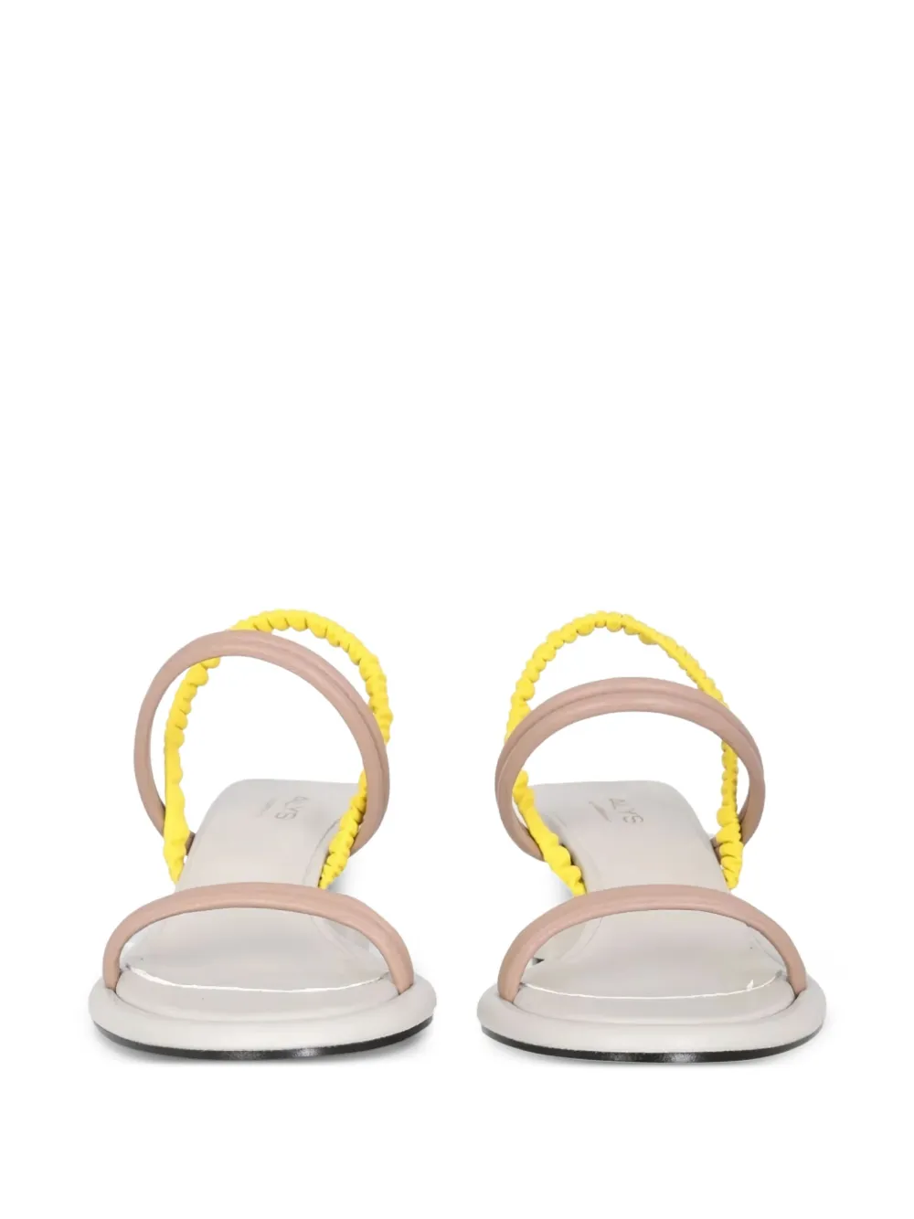 Alysi 60mm Strap Heeled Sandals In Neutral