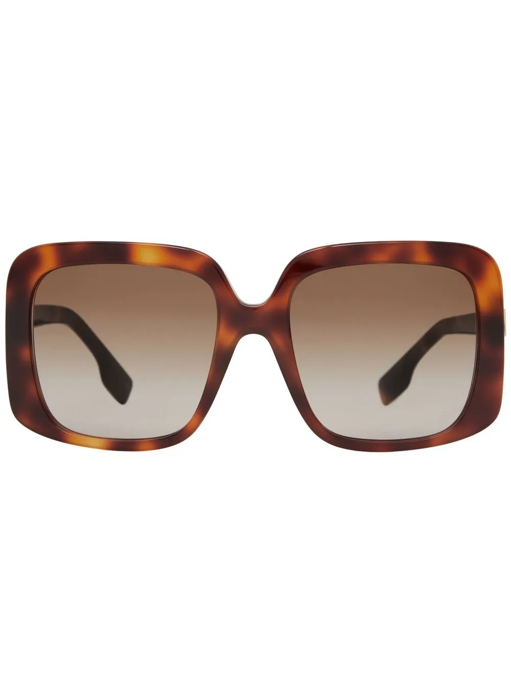 

Burberry lentes de sol con armazón cuadrada y placa del logo - Marrón