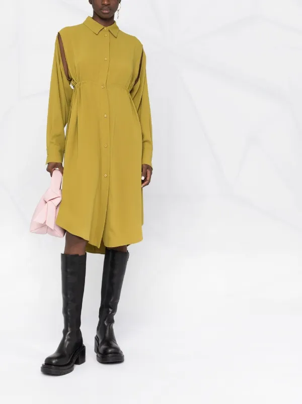新作☆【Maison Margiela】「デコルティケ」 シャツドレス 2023 新作】メゾン マルジェラ ④ ⑭ 女性と男性のためのワード
