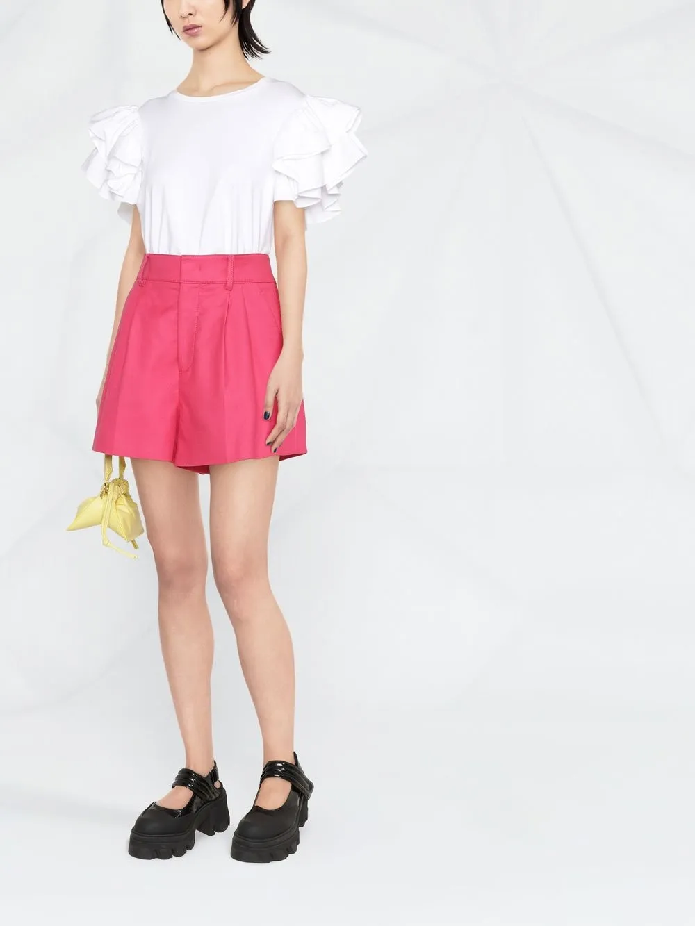 RED Valentino High waist shorts Roze