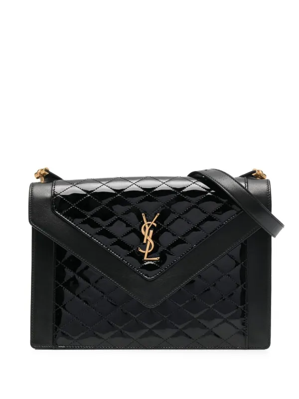 Saint Laurent Gaby Quilted Shoulder Bag Black FARFETCH AZ