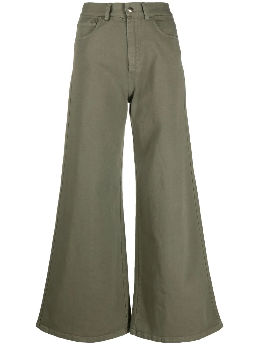 

Merci mid-rise wide-leg jeans - Green