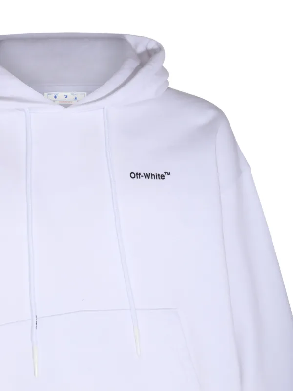 Off-White ARROWS カラパジオ パーカー Off-White Caravaggio Arrow Over Hoodie | White | FARFETCH