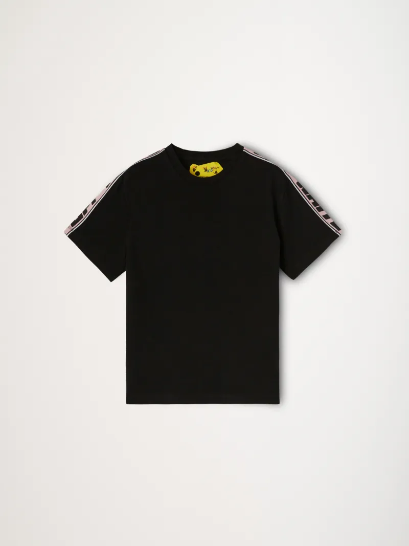 T-SHIRT CON BANDA CON LOGO