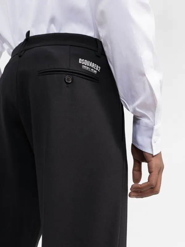 DOLCE &GABBANA DSQUARED2 スリムパンツハンガー Dsquared2 ディースクエアード クロップド スリムパンツ - FARFETCH