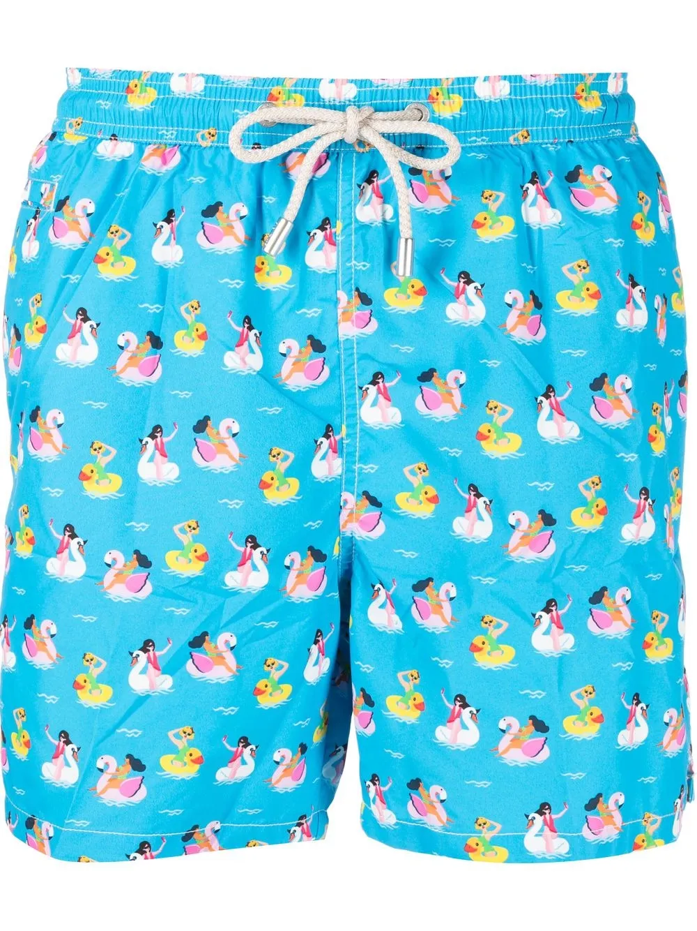 

MC2 Saint Barth shorts de playa con patos estampados - Azul