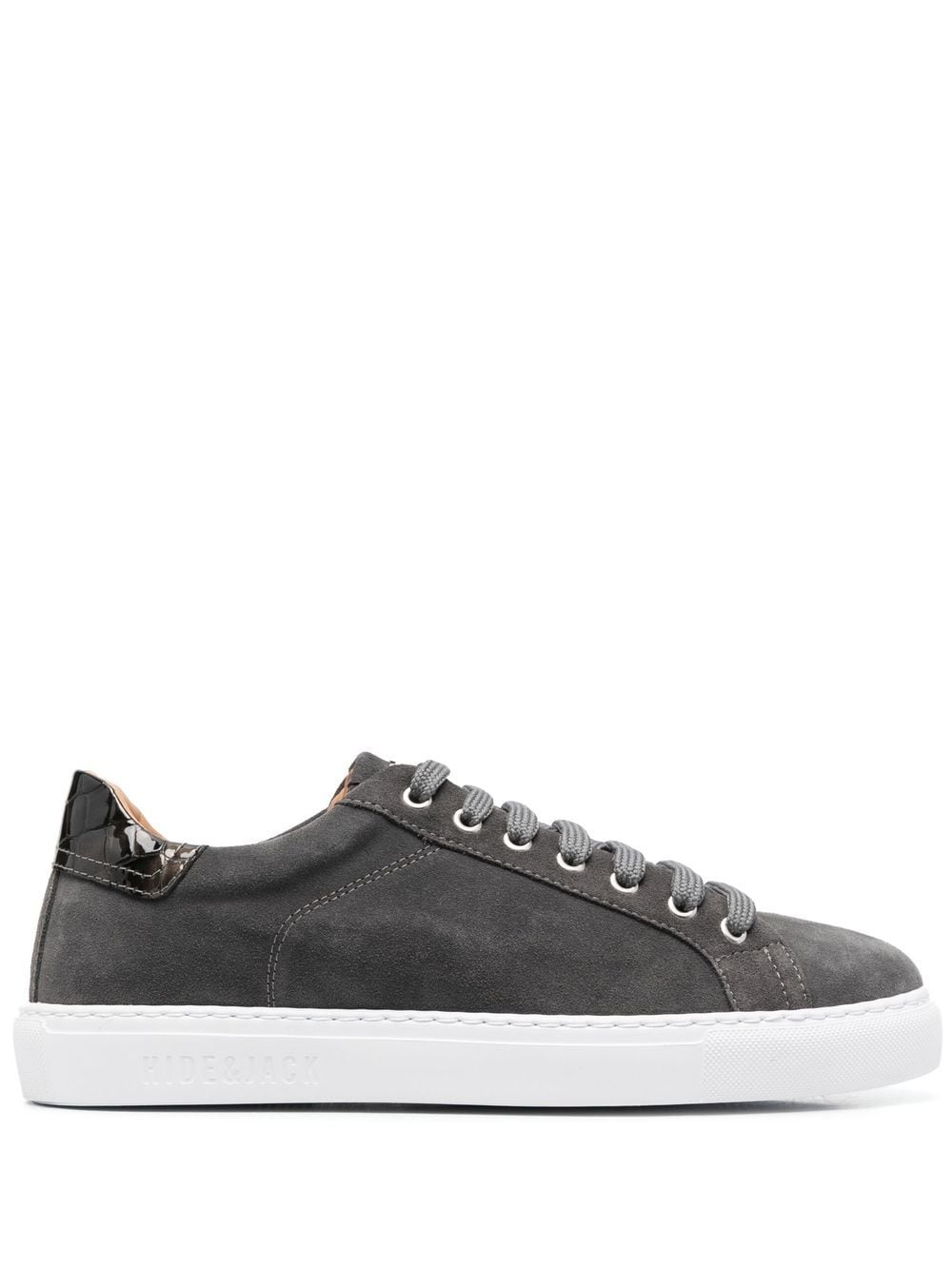 Hide & Jack High-shine Heel-counter Sneakers In Grey | ModeSens