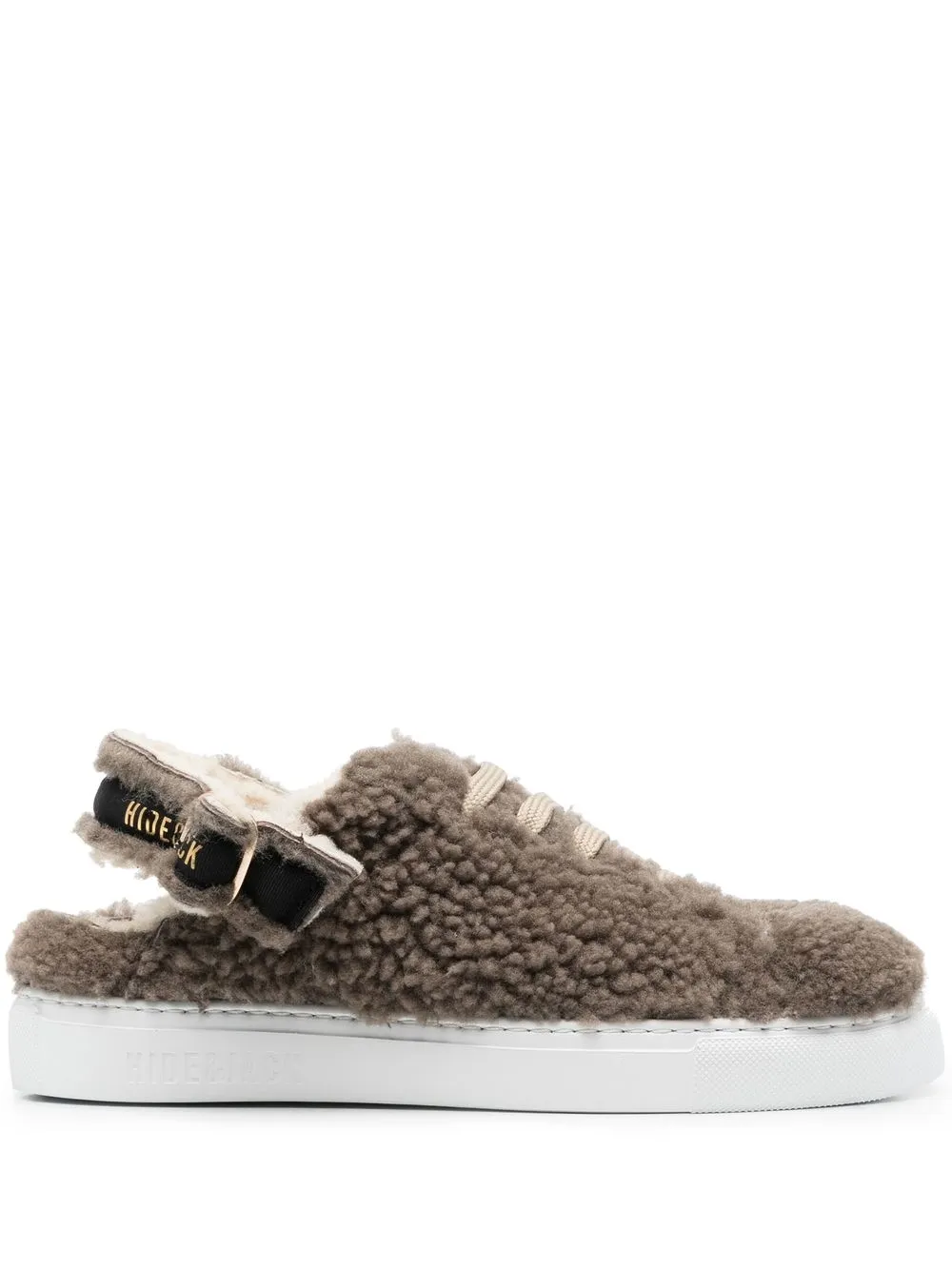 

Hide&Jack slingback-strap shearling sneakers - Brown