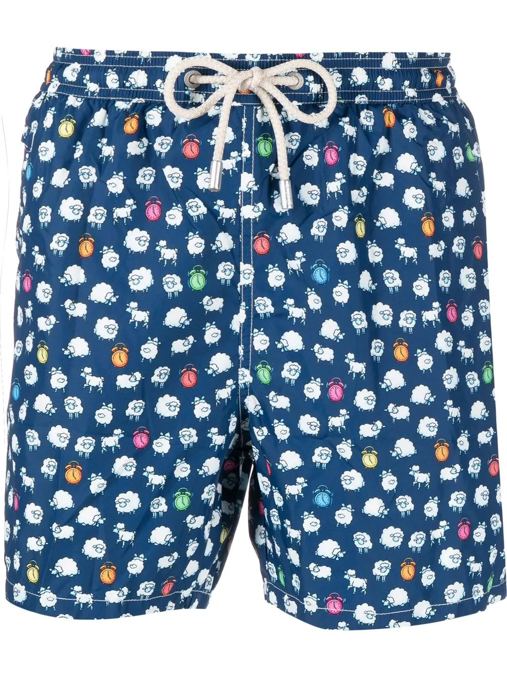 

MC2 Saint Barth all-over sheep-print swim shorts - Blue