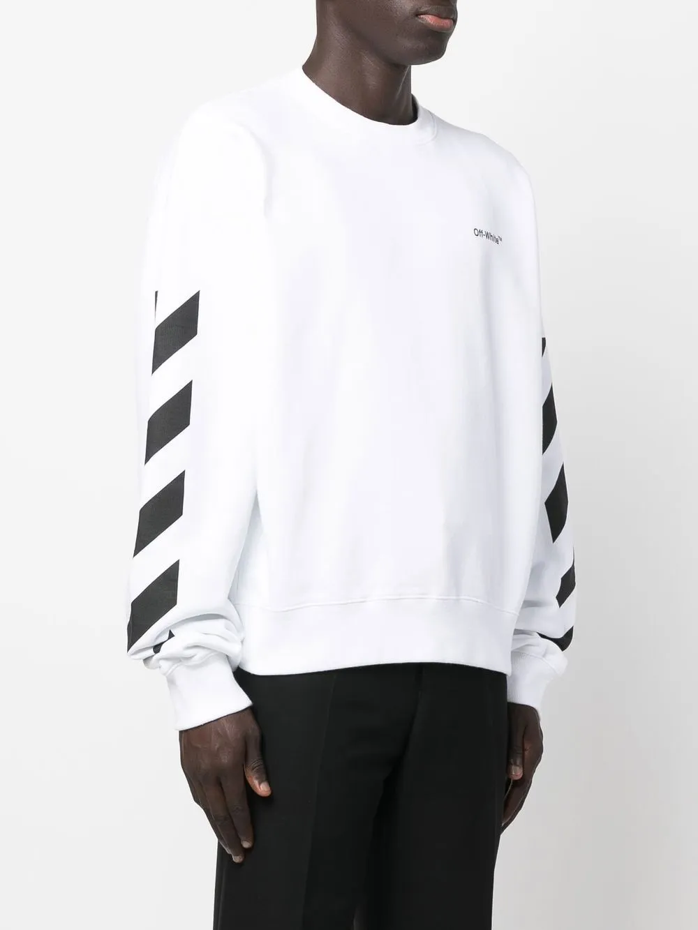 Off-White logo-print Cotton Sweatshirt - Farfetch