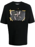Off-White Caravaggio-print T-shirt - BLACK WHITE