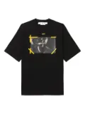 Off-White Caravaggio-print T-shirt - BLACK WHITE