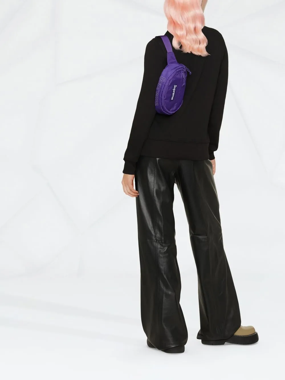 Versace Jeans Couture Sweater met logoprint - Zwart