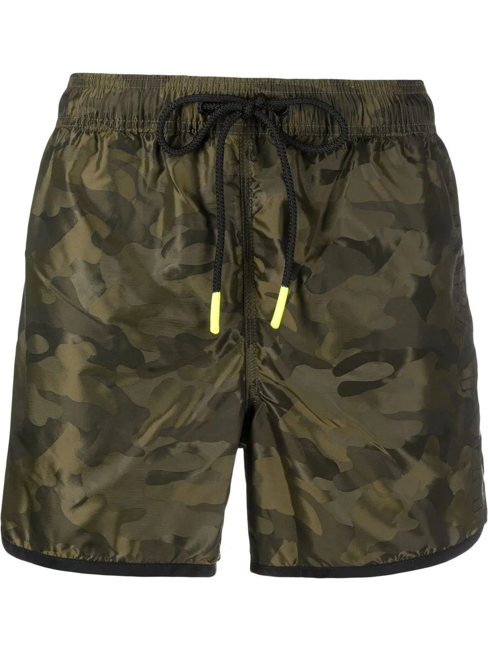 

MC2 Saint Barth shorts de playa con estampado militar - Verde