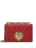 Dolce & Gabbana medium Devotion quilted shoulder bag - Red