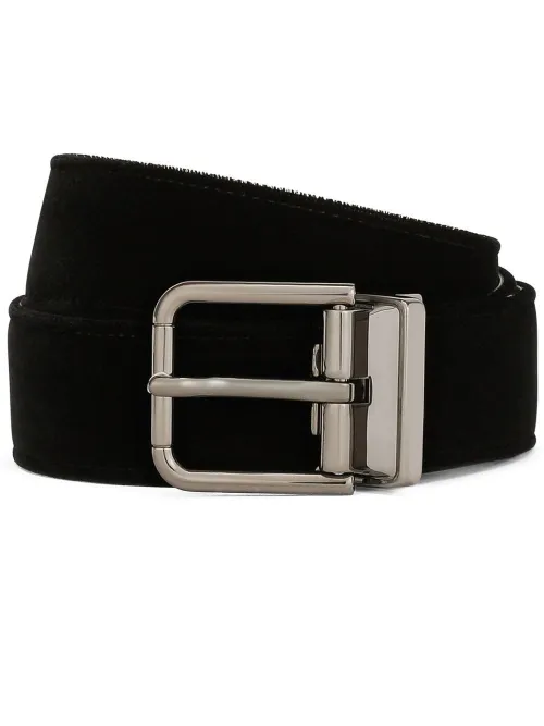 Ceinture en velours à boucle - Dolce & Gabbana - Modalova