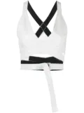 Manokhi wrap-underhand bralette - White