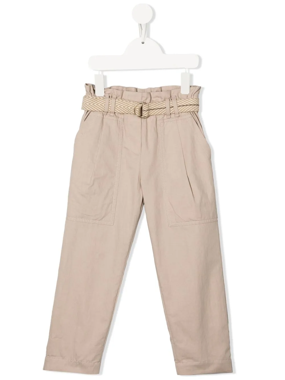 

Brunello Cucinelli Kids pantalones chinos con cinturón - Neutro