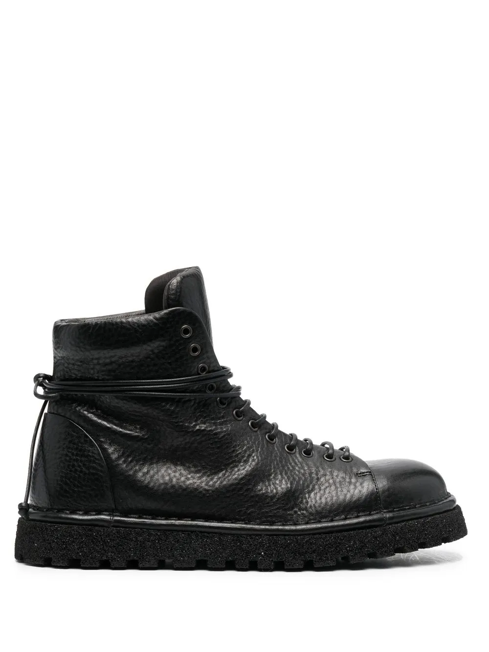 

Marsèll grained-leather tied ankle boots - Black