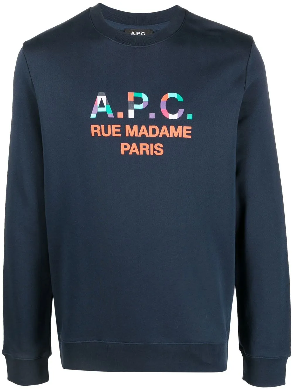 

A.P.C. sudadera Achille con logo estampado - Azul