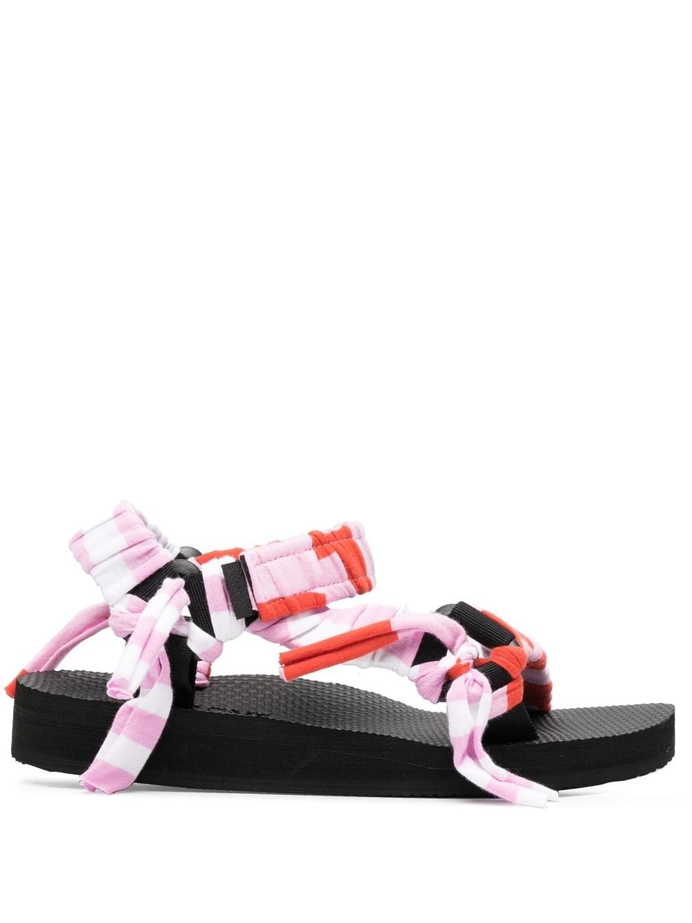 Arizona Love Kules Striped Sandals In Pink