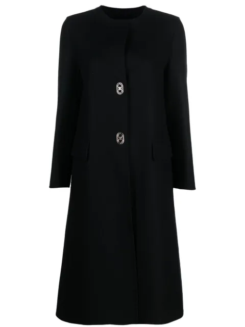Ferragamo single-breasted wool-cashmere coat