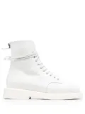 Marsèll leather combat boots - White