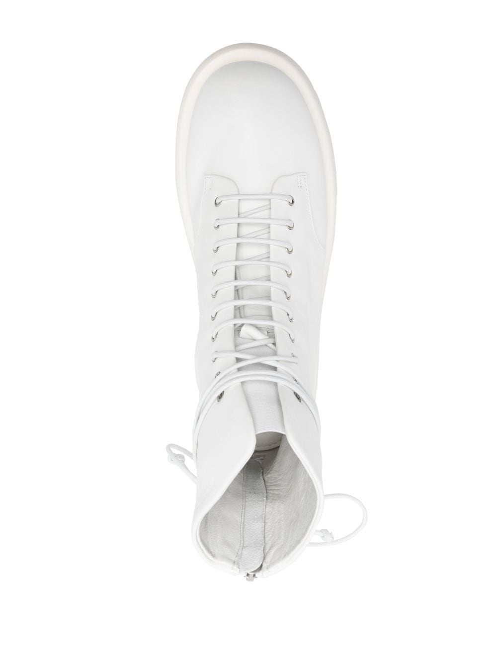 Shop Marsèll Lace-up Ankle Boots In 白色