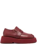 Marsèll platform-sole leather loafers - Red