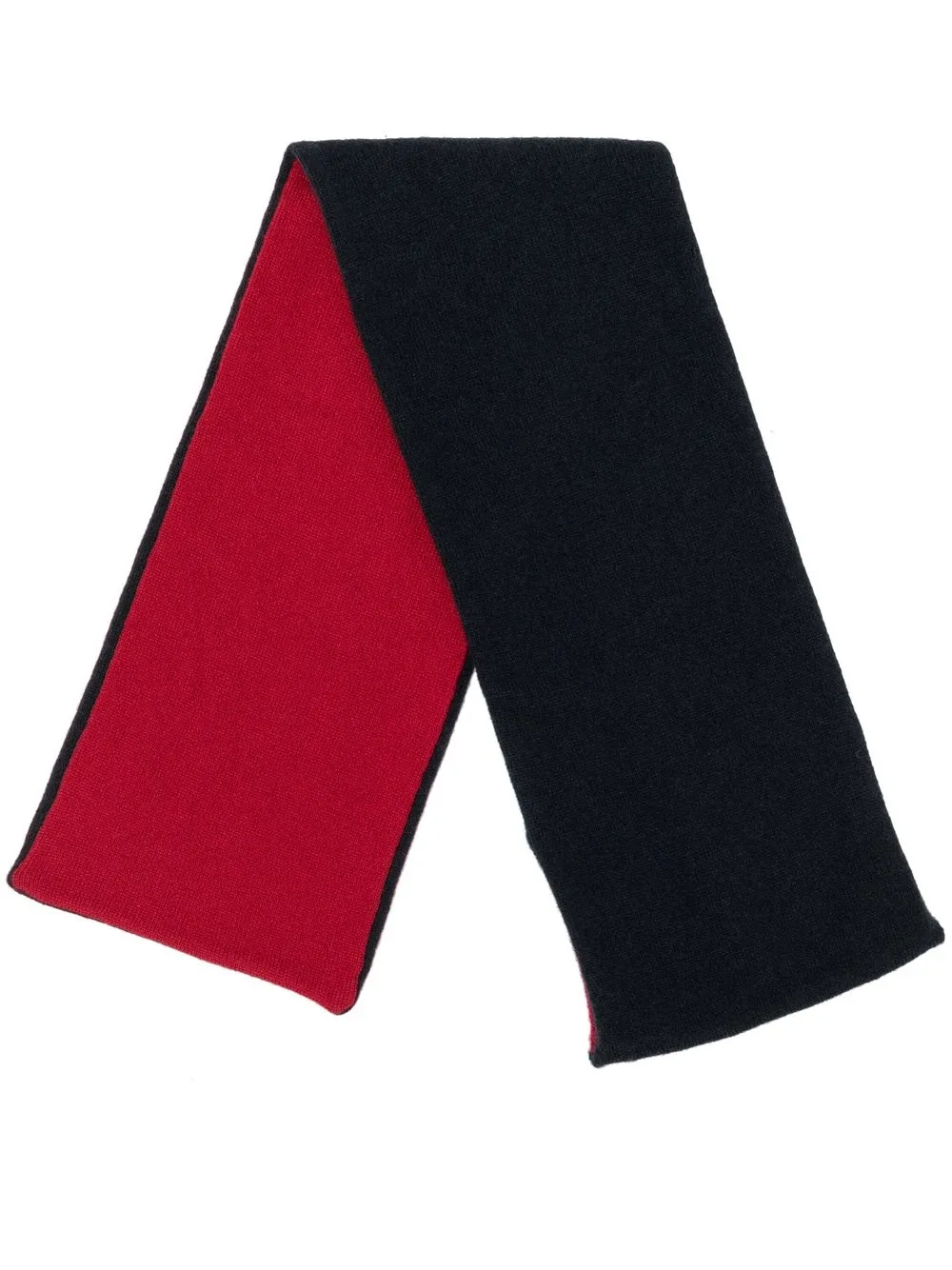 

N.Peal two-tone cashmere scarf - Red