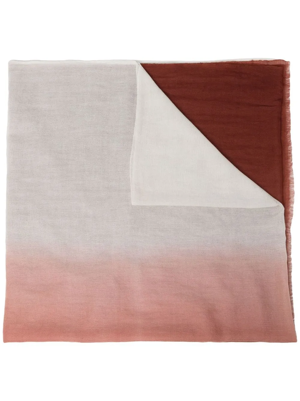 

N.Peal gradient-effect cashmere scarf - Red